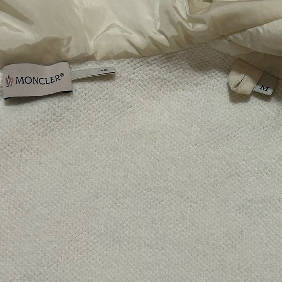 MONCLER Maglia Zip Up Sherpa Hooded Cardigan White Jacket Sweater - Picture 12 of 16